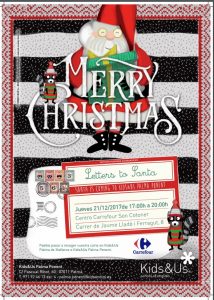 letter Santa kids and US Mallorca Carrefour